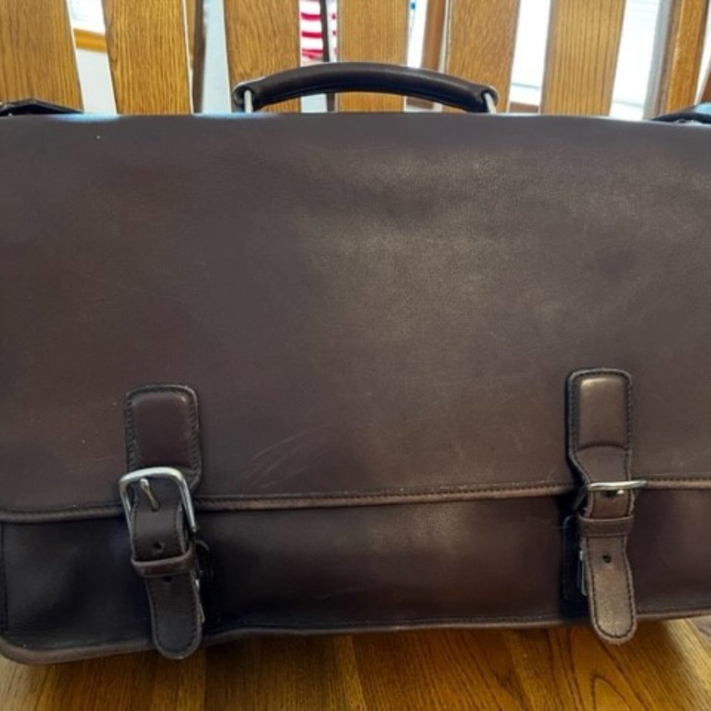 Vintage COACH Brown Leather Briefcase Laptop Bag style # L05-5310
